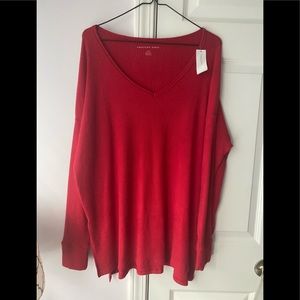 Women’s American Eagle NWT red oversized top